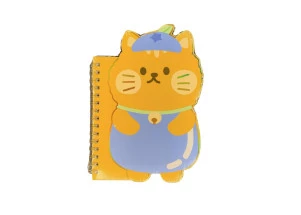 Caderno Kawaii Fofo M Cachorrinho Laranja