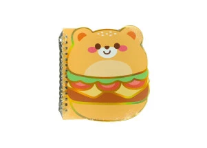 Caderno Kawaii Fofo M Ursinho Sanduíche