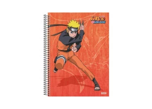 Caderno Naruto Universitário 10 Matérias São Domingos Laranja