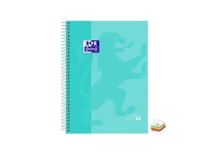 Caderno Universitário Oxford 5 Matérias Ice Mint Verde Pastel