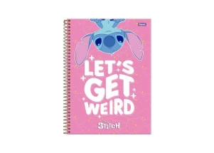 Caderno Stitch Universitário 10 Matérias 160F Foroni Weird