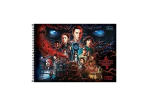 Caderno Stranger Things Cartografia E Desenho Tilibra