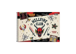 Caderno Stranger Things Cartografia E Desenho Tilibra Hellfire Club