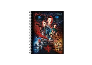Caderno Stranger Things Colegial 1 Matéria