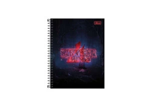 Caderno Stranger Things Colegial 10 Matérias Tilibra Season 4