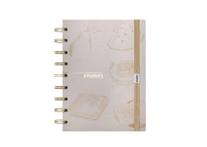 Caderno Studies Médio Fitness Linhas Brancas
