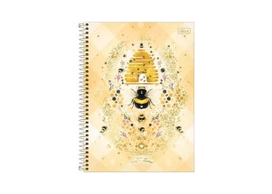 Caderno Universitário 1 Matéria 80F Honey Bee Tilibra Home