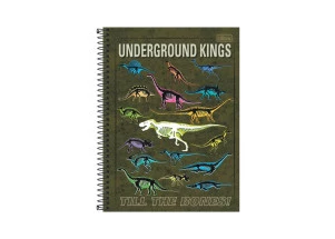 Caderno Universitário 1 Matéria 80F Raptor Tilibra Underground Kings