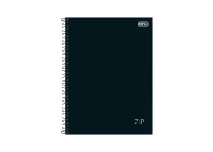 Caderno Universitário 1 Matéria 80F Zip Preto Tilibra