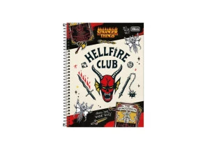 Caderno Stranger Things Universitário 1 Matéria Hellfire Club