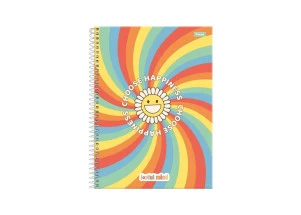 Caderno Universitário 15 Matérias Joyful Mind Foroni Happiness