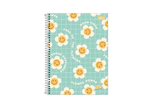 Caderno Universitário 16 Matérias D+ Tilibra 320F Flores