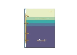 Caderno Argolado Day Dream Azul Cadersil C/80 Folhas