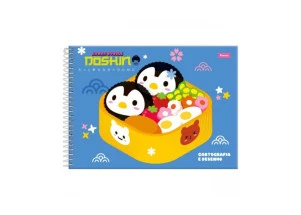 Caderno Cartografia E Desenho Kawaii Doshin Pinguim Foroni 80F