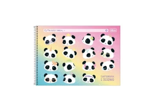 Caderno Cartografia E Desenho Panda Lovely Friend Tilibra The Cutest