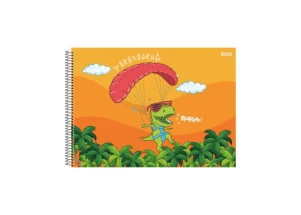 Caderno Cartografia E Desenho Sauros Laranja São Domingos 60F