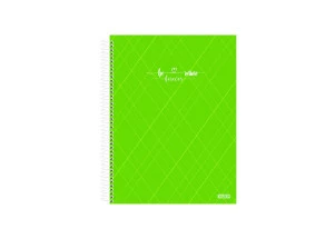 Caderno Colegial 10 Matérias Be Mine Verde São Domingos