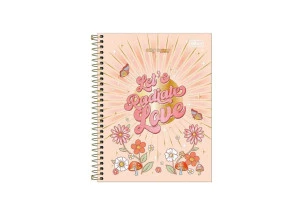 Caderno Colegial 10 Matérias Gypsy Radiate Love Tilibra