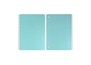 Caderno Inteligente Capa e Contracapa Grande All Aquamarine