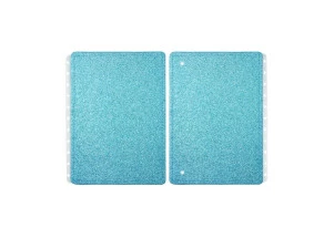 Caderno Inteligente Capa e Contracapa Grande Let's Glitter Ocean Blue