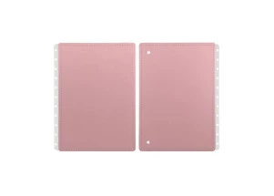 Caderno Inteligente Capa e Contracapa Grande Rose Pastel
