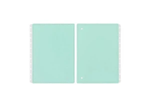 Caderno Inteligente Capa e Contracapa Grande Verde Pastel