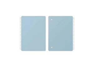 Caderno Inteligente Capa e Contracapa Médio Azul Pastel