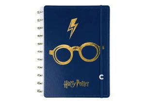 Caderno Inteligente Grande Harry Potter Azul