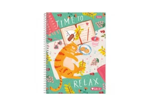 Caderno Universitário 15 Matérias Relax Like It Foroni