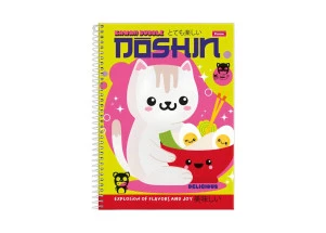Caderno Universitário 10 Matérias Doshin Gato Foroni 160F