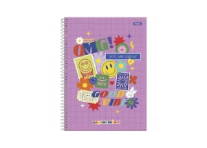 Caderno Universitário 10 Matérias Good Vibes Joyful Mind Foroni 160F