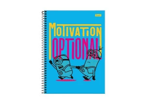 Caderno Universitário 1 Matéria 80F Minions Motivation Foroni