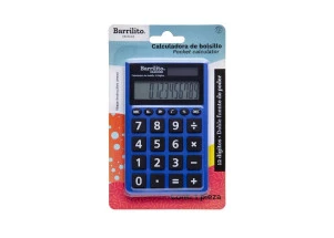 Calculadora de Bolso Barrilito 12 Dígitos Azul 8046CBB