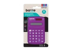 Calculadora de Bolso Roxo Bazze