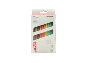 Caneta Esferográfica Newpen Gel Pen Hashi 0.5mm Sortido com 12 un