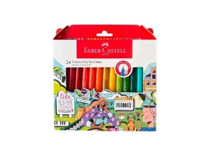 Caneta Fine Pen Faber Castell c/ 24 Cores