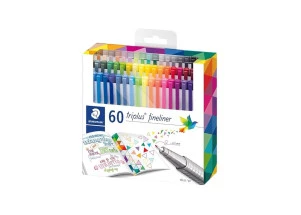 Caneta Ponta Fina Staedtler Triplus Fineliner 60 Cores