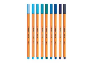 Caneta Stabilo Fine Pen Point 88 Tons Frios