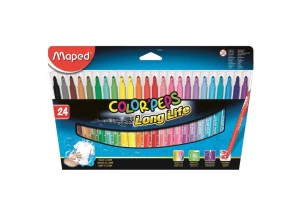 Canetinha Hidrográfica Maped Color Peps Long Life 24 Cores