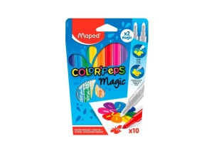 Canetinha Hidrográfica Maped Color Peps Magic 12 Cores