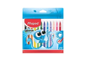 Canetinha Hidrográfica Maped Color Peps Ocean Polvo 12 Cores