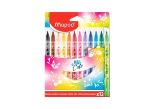 Canetinha Hidrográfica Maped Mini Cute 12 Cores