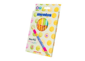 Canetinha Hidrográfica Mentos Compactor Neo-Pen C/12 Cores Pastéis