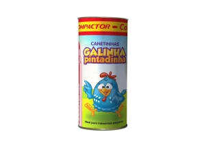 Canetinha Hidrográfica Galinha Pintadinha Compactor Colors Lata 12 Cores