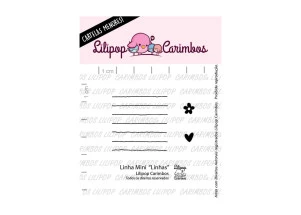 Cartela de Carimbos Mini - "Linhas" - Lilipop Carimbos