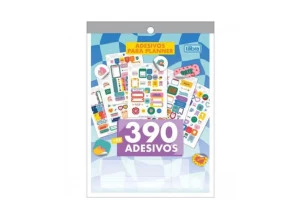 Cartela de Adesivos Para Planner 12 Folhas 390 Un Grafons