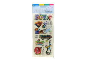 Cartela De Adesivos Pop Up Kit Boy