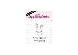 Cartela De Carimbo Mini "Feliz Páscoa" Lilipop Carimbos