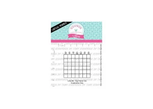 Cartela de Carimbos Mini "Bujo Planner Grid" Scrapbook by Tamy