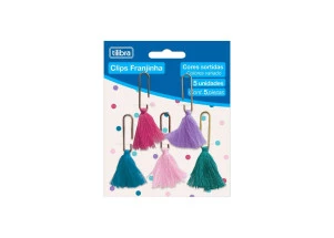 Clips De Papel Decorado Franjinhas Blister C/5Un